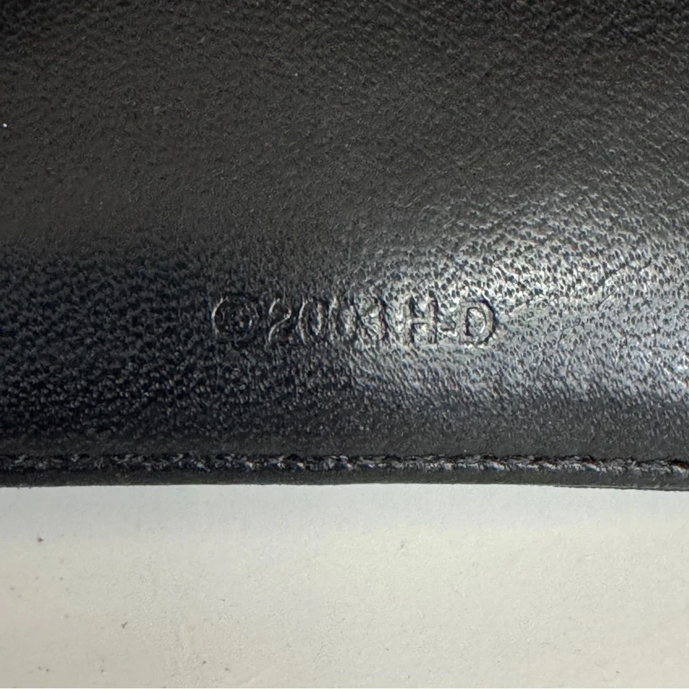 Vintage Harley-Davidson Black Leather Continental Checkbook Wallet